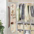 10-tier hanging shoe rack/storage unit, brown color