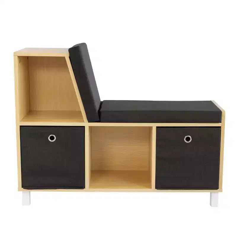 Humble Crew Kids' Toddler BookNook Wood: MDF Frame, Steel Hardware, 2 Shelves, 2 Drawers, 5-Piece Set