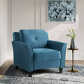 Blue velvet chair
