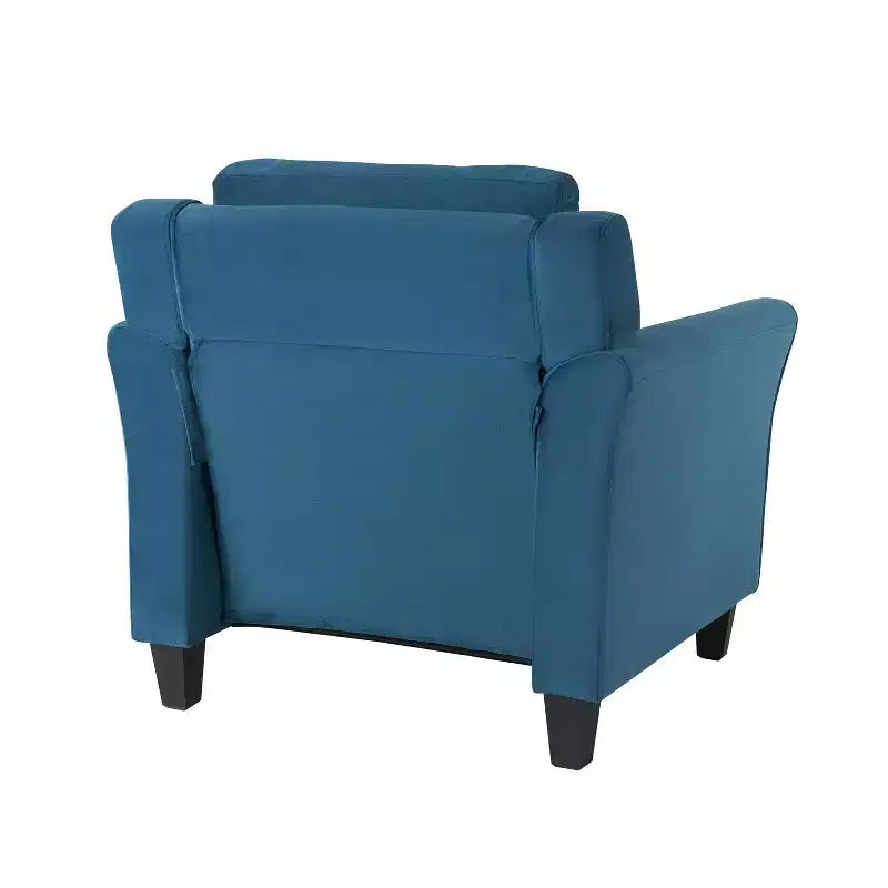 Blue velvet chair