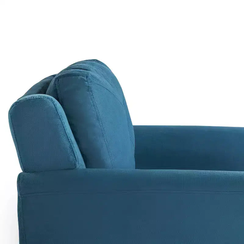 Blue velvet chair