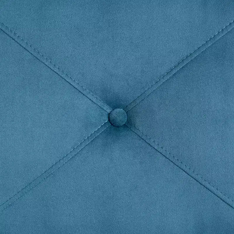 Blue velvet chair