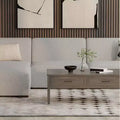 Canapé modulaire central gris clair