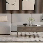Canapé modulaire central gris clair