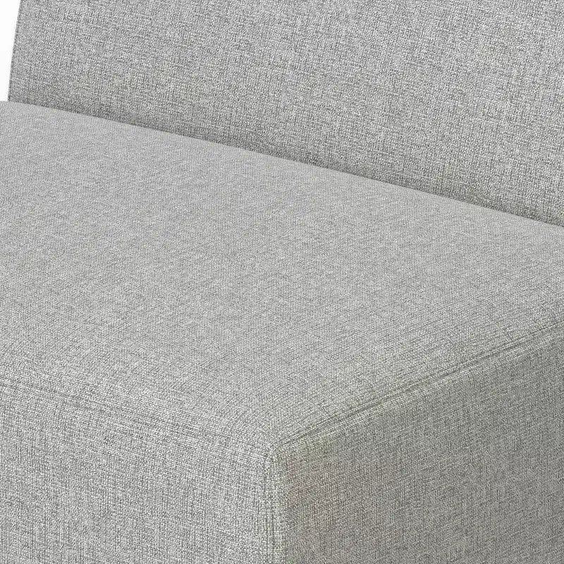 Central module light gray sofa