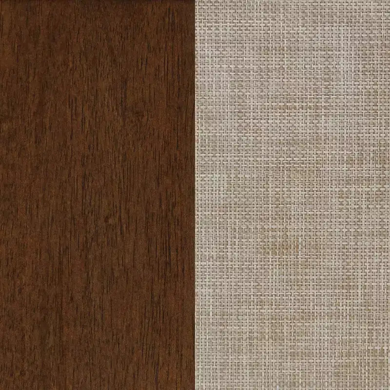 Meuble d'entrée marron foncé avec portes