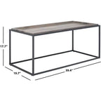Table basse marron/noir