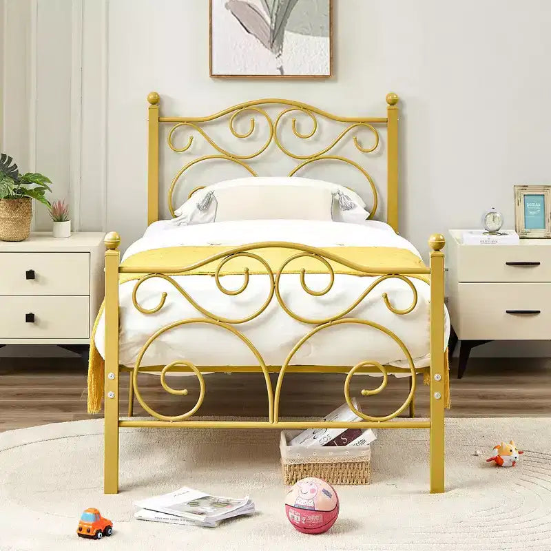 Bed Frame with Headboard and Footboard