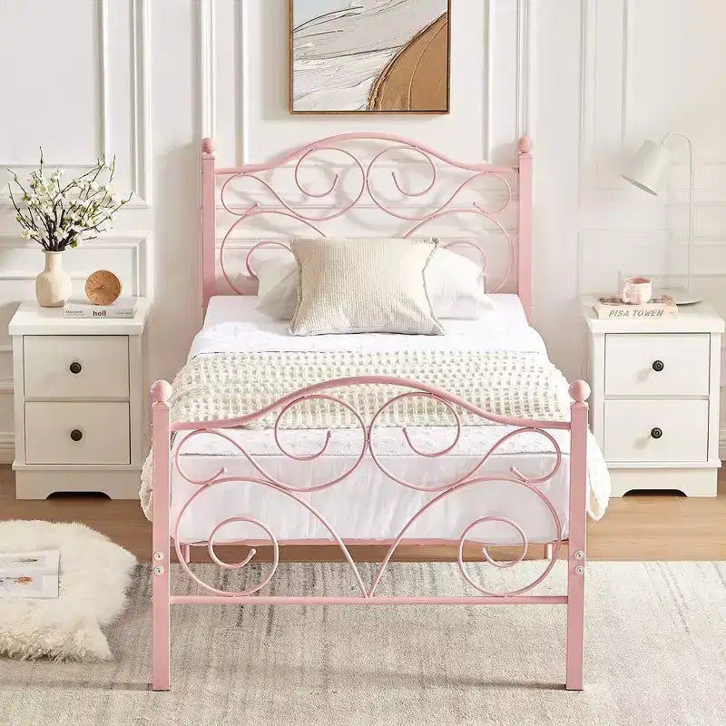 Bed Frame with Headboard and Footboard