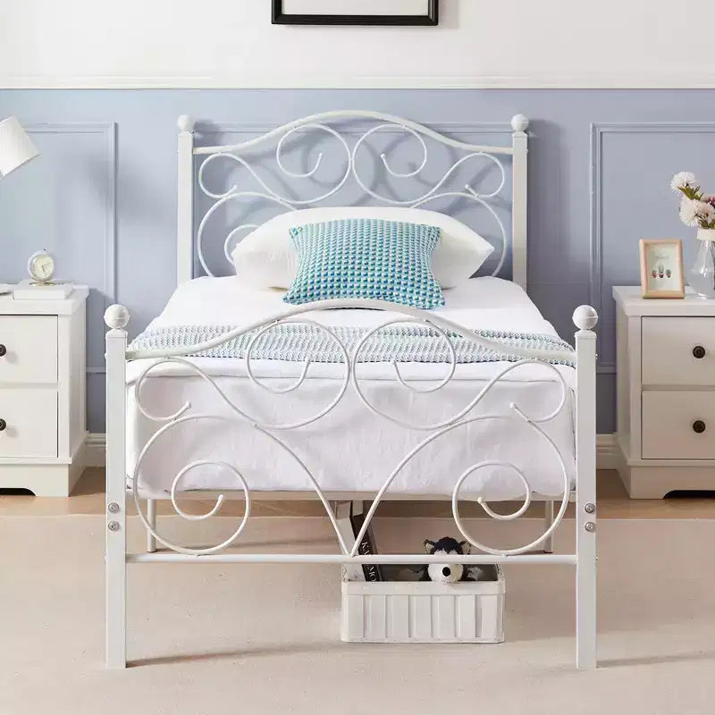 Bed Frame with Headboard and Footboard