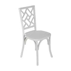 Chaises de salle à manger empilables en bois massif de qualité commerciale avec un design de dossier raffiné