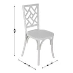 Chaises de salle à manger empilables en bois massif de qualité commerciale avec un design de dossier raffiné