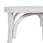 Chaises de salle à manger empilables en bois massif de qualité commerciale avec un design de dossier raffiné