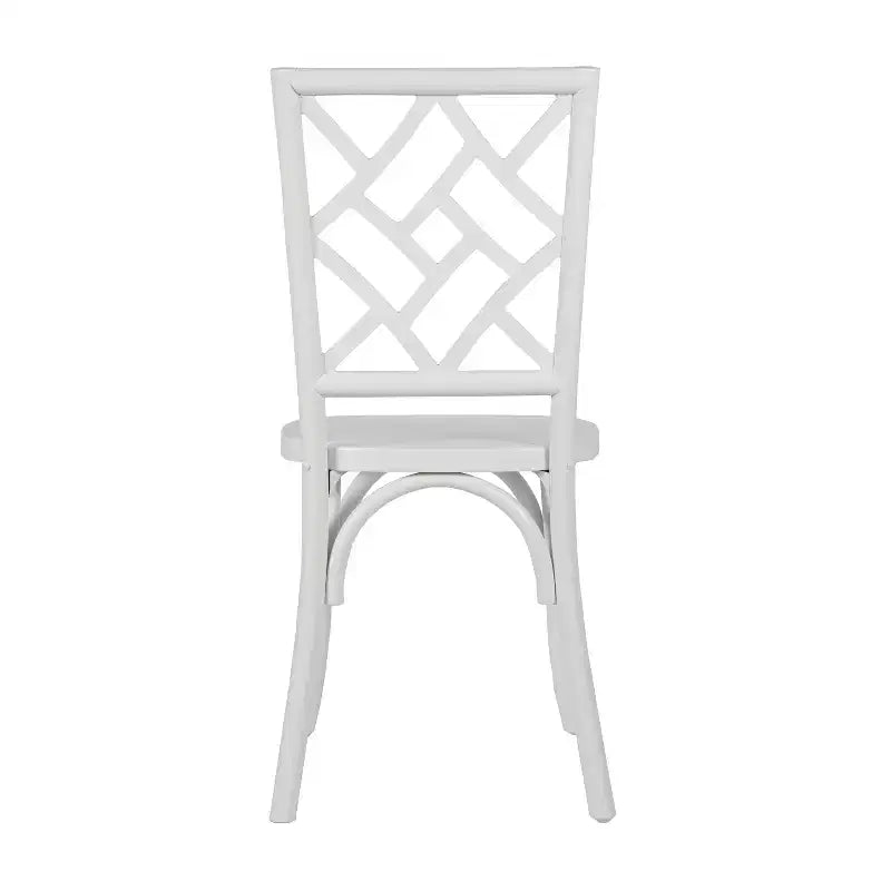 Chaises de salle à manger empilables en bois massif de qualité commerciale avec un dossier au design exquis.