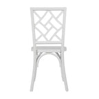 Chaises de salle à manger empilables en bois massif de qualité commerciale avec un design de dossier raffiné