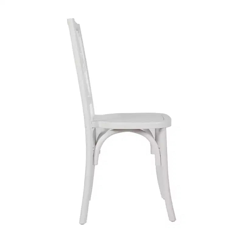 Chaises de salle à manger empilables en bois massif de qualité commerciale avec un dossier au design exquis.