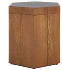 Table d'appoint de rangement hexagonale