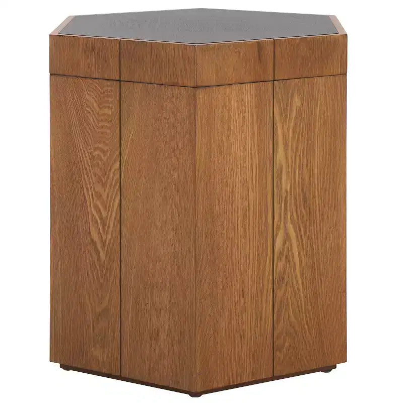 Table d'appoint de rangement hexagonale