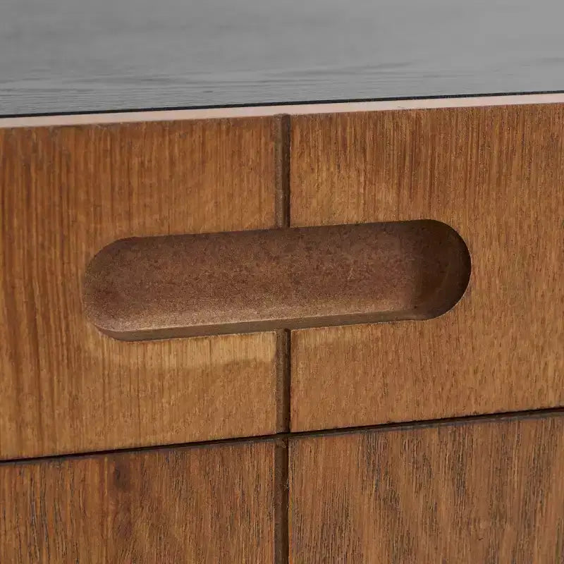 Hexagonal tray storage side table