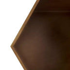Table d'appoint de rangement hexagonale