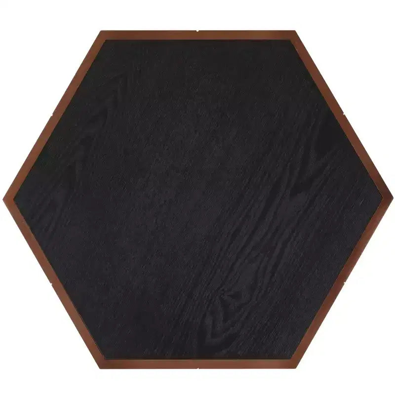 Table d'appoint de rangement hexagonale