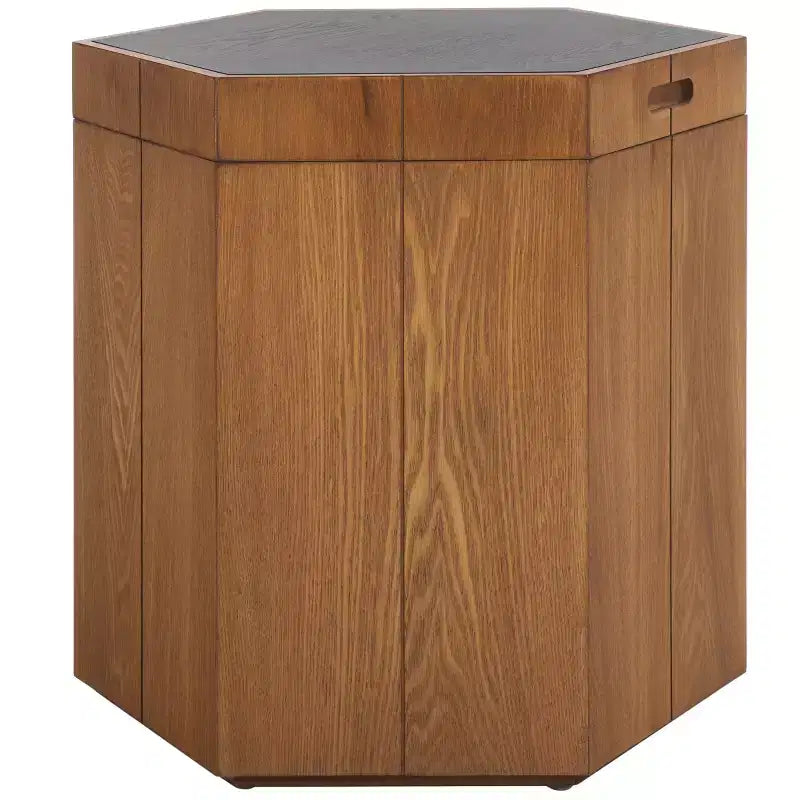 Table d'appoint de rangement hexagonale