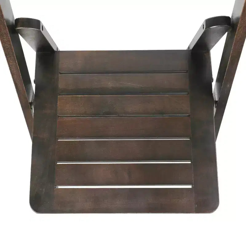 Lot de 2 chaises de salle à manger pliantes en bois massif