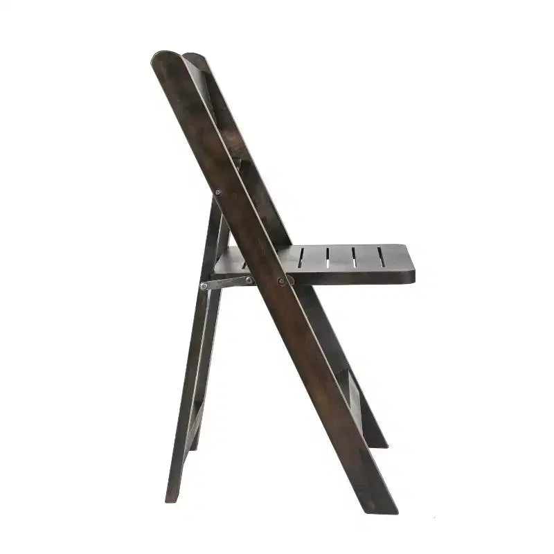 Lot de 2 chaises de salle à manger pliantes en bois massif