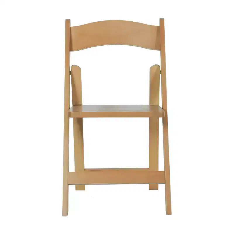 Lot de 2 chaises de salle à manger pliantes en bois massif