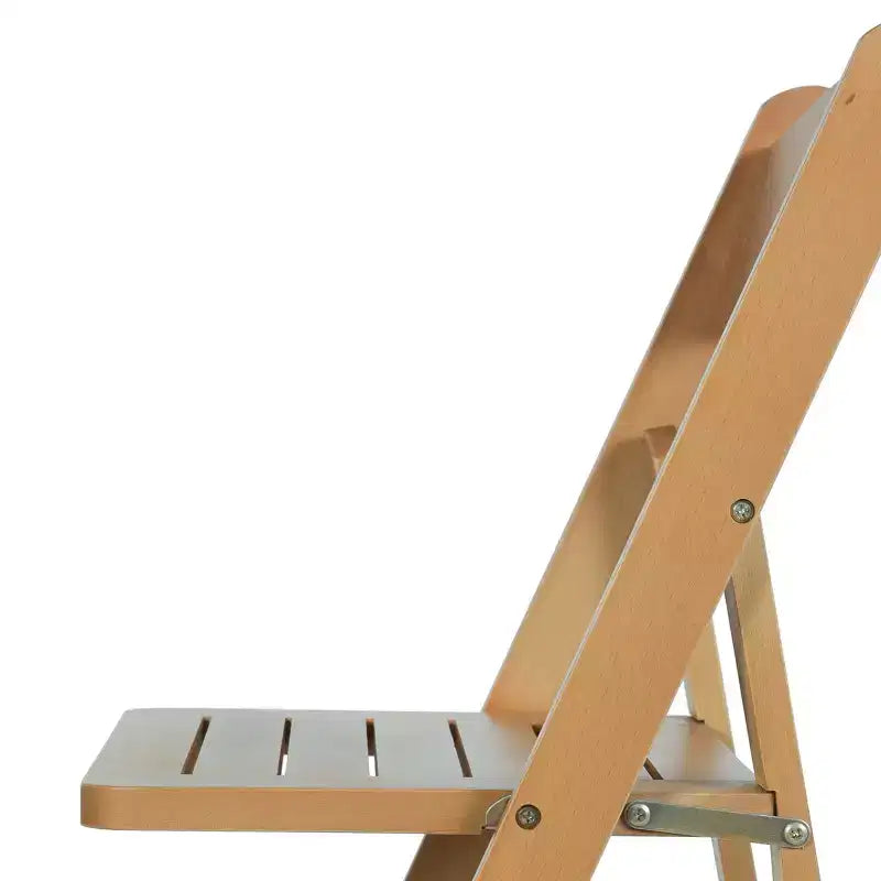 Lot de 2 chaises de salle à manger pliantes en bois massif