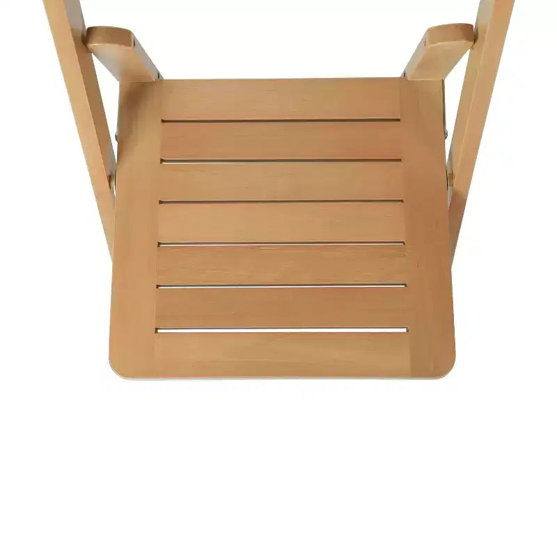 Lot de 2 chaises de salle à manger pliantes en bois massif