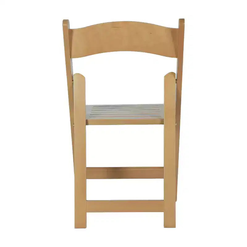 Lot de 2 chaises de salle à manger pliantes en bois massif