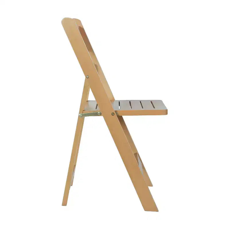 Lot de 2 chaises de salle à manger pliantes en bois massif