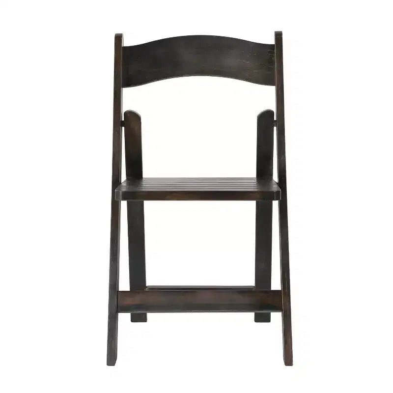 Lot de 2 chaises de salle à manger pliantes en bois massif