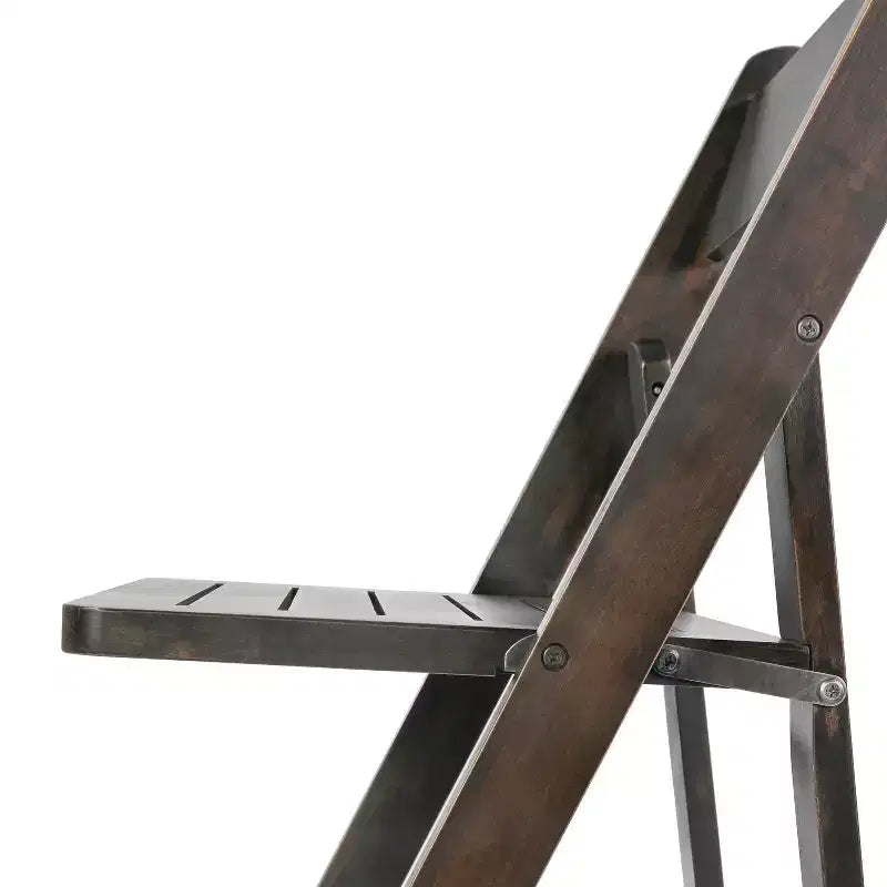 Lot de 2 chaises de salle à manger pliantes en bois massif