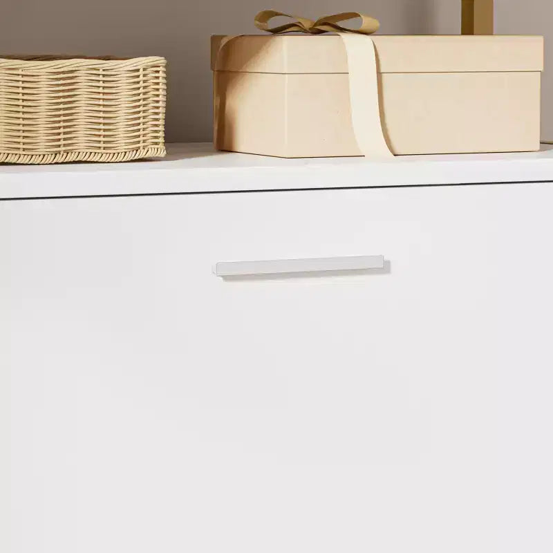 Banc de rangement, étagère à chaussures d'entrée à 2 tiroirs basculants, coussin de siège amovible