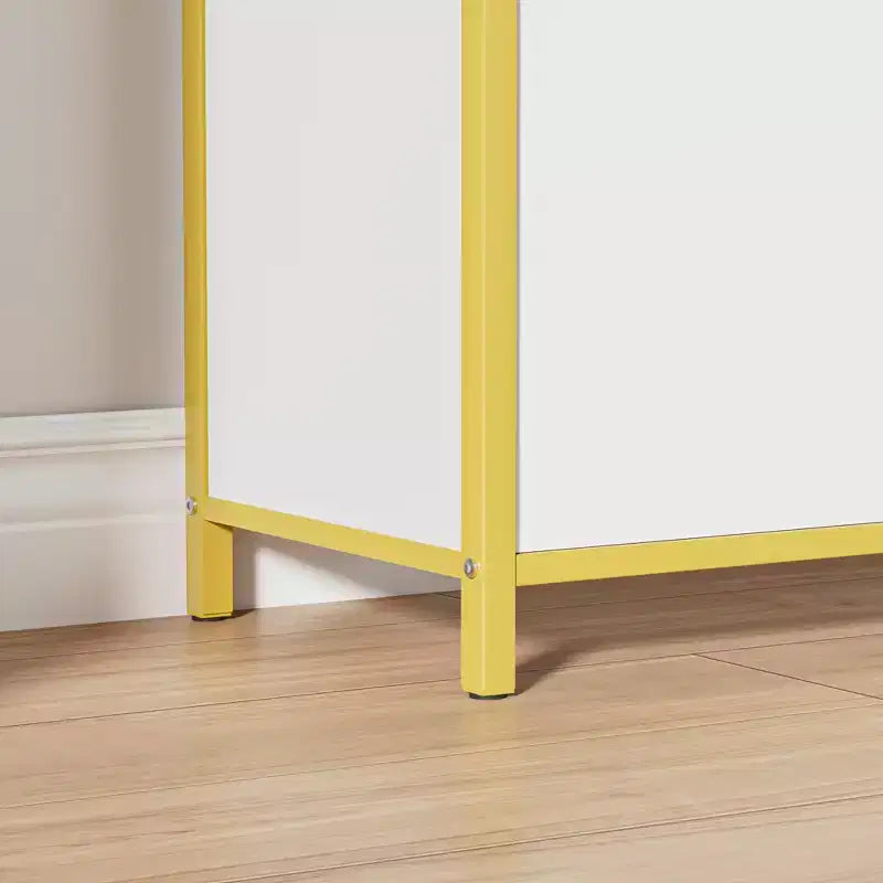 Banc de rangement, étagère à chaussures d'entrée à 2 tiroirs basculants, coussin de siège amovible