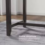 Table haute de bar avec plateau en bois massif