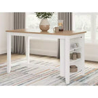 Table haute de bar avec plateau en bois massif