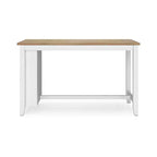 Table haute de bar avec plateau en bois massif