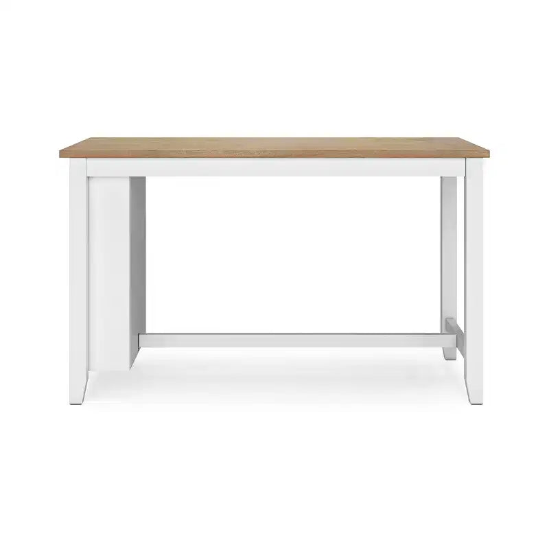 Table haute de bar avec plateau en bois massif