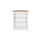 Table haute de bar avec plateau en bois massif