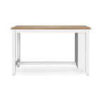Table haute de bar avec plateau en bois massif