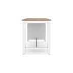 Table haute de bar avec plateau en bois massif