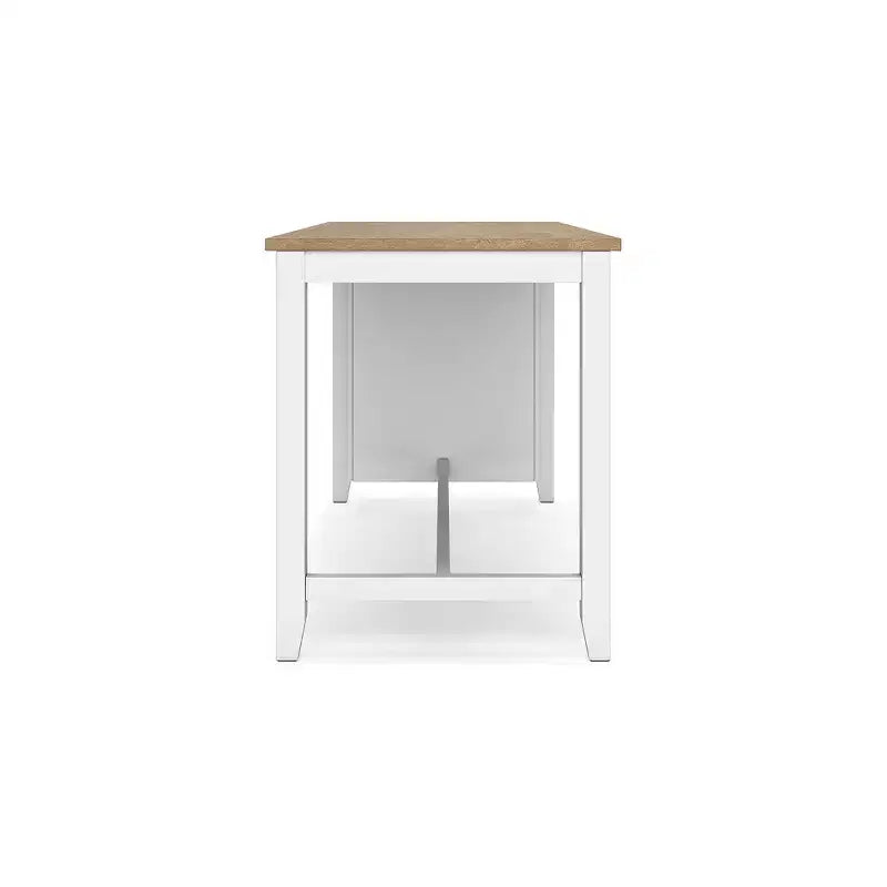 Table haute de bar avec plateau en bois massif