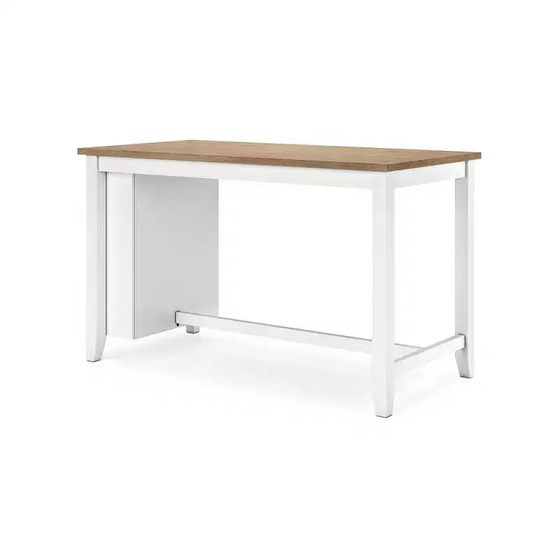 Table haute de bar avec plateau en bois massif