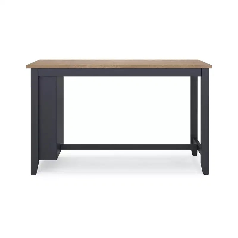 Table haute de bar avec plateau en bois massif