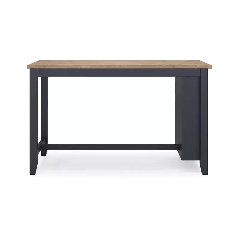 Table haute de bar avec plateau en bois massif