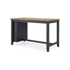 Table haute de bar avec plateau en bois massif