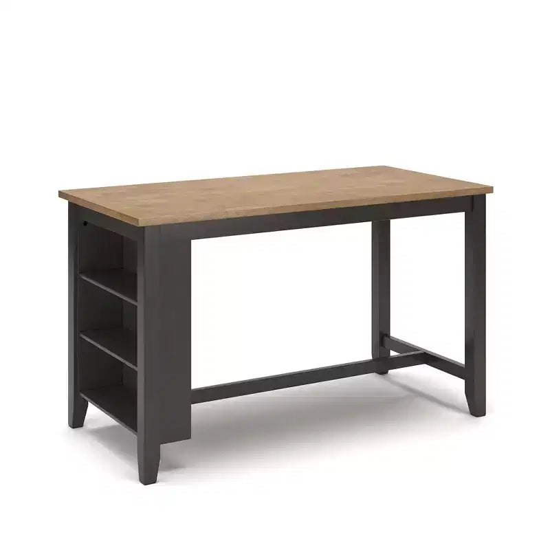 Bar dining table with solid wood countertop